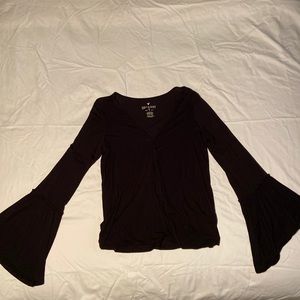 Black American Eagle Long Sleeve Shirt